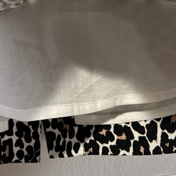 J. Crew Leopard print 100% cotton pencil skirt size 4P - Picture 7 of 9